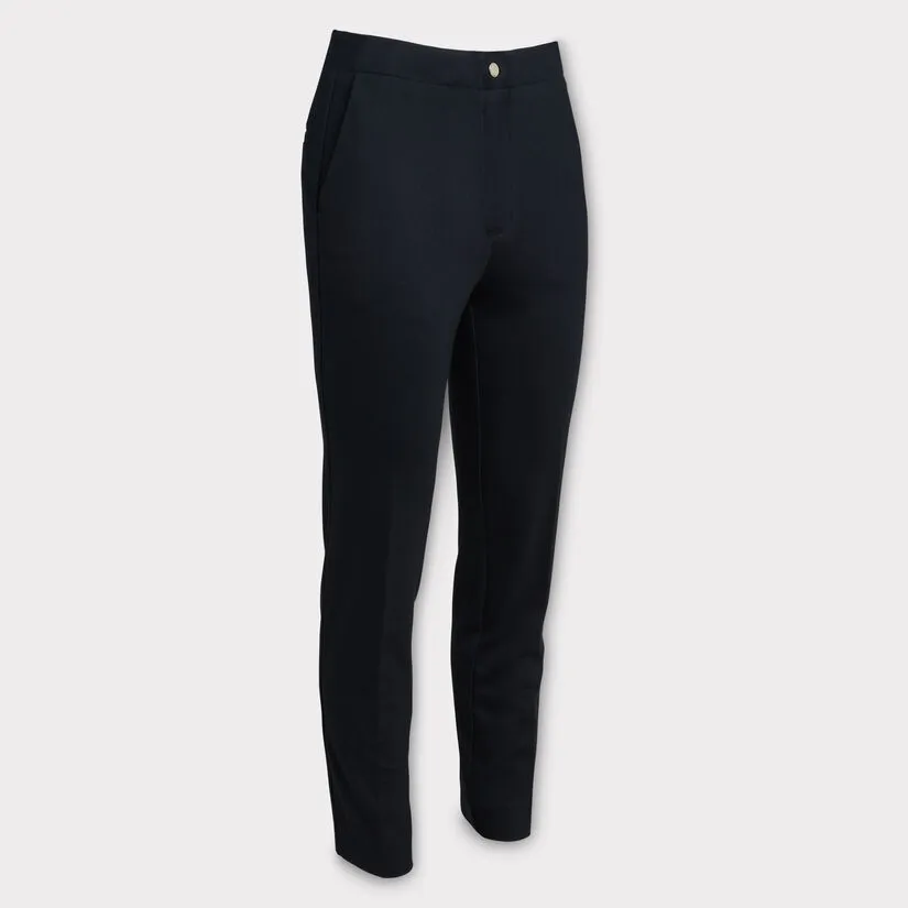 DOUBLE KNIT CIGARETTE LEG HIGH RISE STRETCH TROUSER