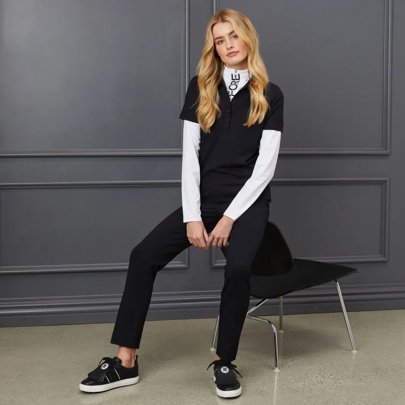 DOUBLE KNIT CIGARETTE LEG HIGH RISE STRETCH TROUSER - Image 2