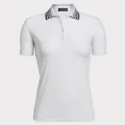 PLEATED COLLAR SILKY TECH NYLON POLO