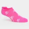 WOMEN'S SKULL & T'S NYLON NO SHOW SOCK