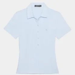 MIXED STRIPE TECH JERSEY POLO