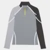 COLOUR BLOCK TECH JERSEY QUARTER ZIP MID LAYER