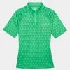 MINI G'S TECH JERSEY QUARTER ZIP POLO