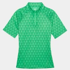 MINI G'S TECH JERSEY QUARTER ZIP POLO