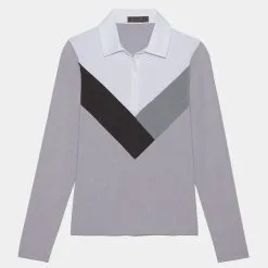 MULTI V TECH JERSEY LONG SLEEVE POLO