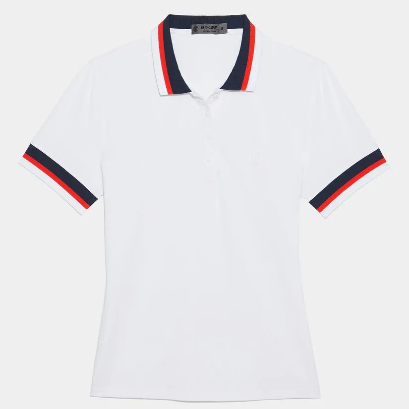 PLEATED COLLAR TECH PIQUÉ POLO