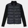 HYBRID QUILTED NYLON KNIT JACKET