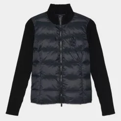 HYBRID QUILTED NYLON KNIT JACKET