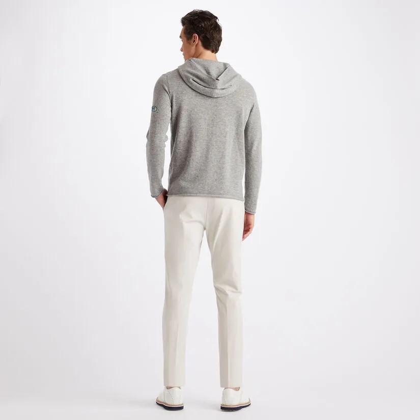 CASHMERE BLEND SLIM FIT HOODED PULLOVER SWEATER - Image 5