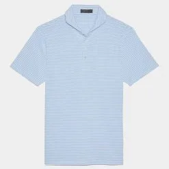 FEEDER STRIPE MODERN SPREAD COLLAR TECH PIQUÉ SLIM FIT POLO