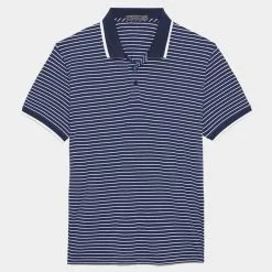 PERFORATED STRIPE POLO