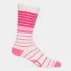MIXED STRIPE COMPRESSION CREW SOCK