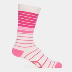 MIXED STRIPE COMPRESSION CREW SOCK