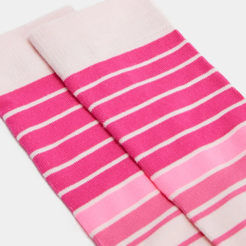 MIXED STRIPE COMPRESSION CREW SOCK - Image 2
