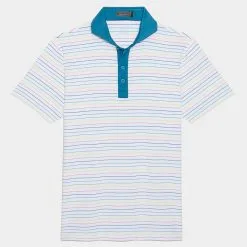 MULTI STRIPE TECH JERSEY SLIM FIT POLO