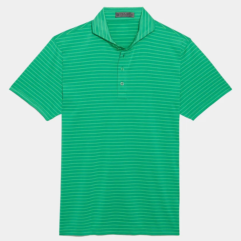 CLUB STRIPE TECH JERSEY SLIM FIT POLO