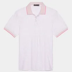 BLOSSOM RIB COLLAR TECH JERSEY SLIM FIT POLO