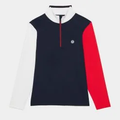 DAYTONA COLOUR BLOCK TECH INTERLOCK SLIM FIT PULLOVER