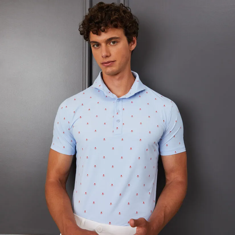 SKULL & T'S ICE NYLON SLIM FIT POLO - Image 2