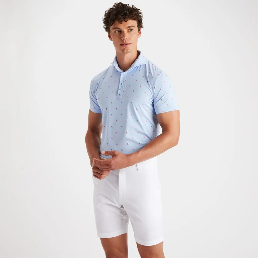 SKULL & T'S ICE NYLON SLIM FIT POLO - Image 3