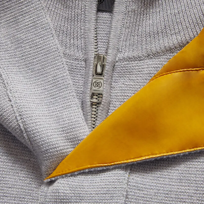 HOODED MERINO WOOL SLIM FIT FULL ZIP VEST - Image 6