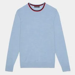 MERINO WOOL SLIM FIT CREWNECK SWEATER