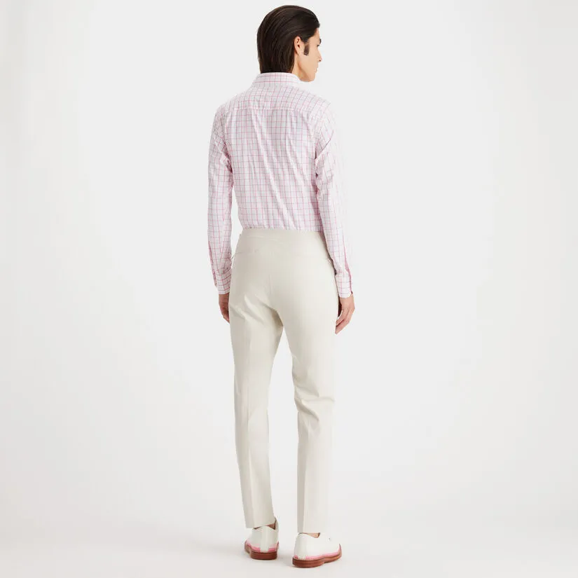 TATTERSALL PLAID MODERN SPREAD COLLAR NYLON WOVEN SLIM FIT SHIRT - Image 5